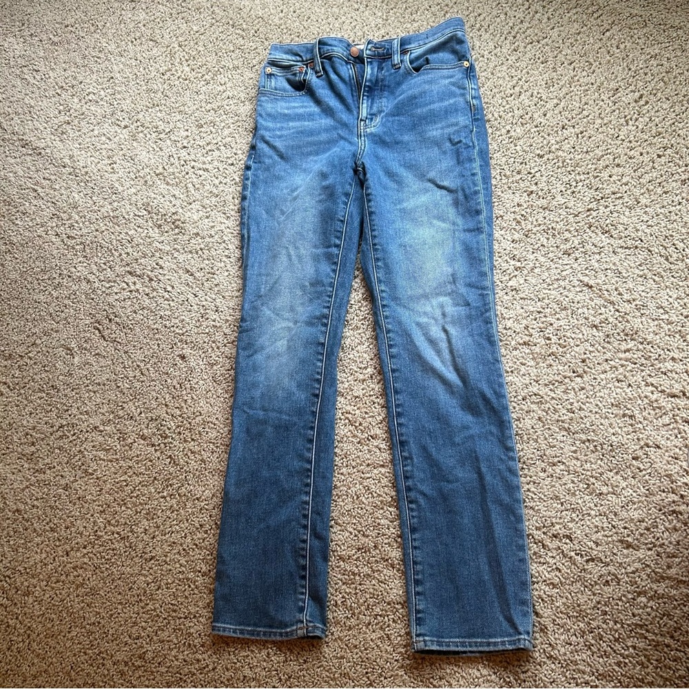 Madewell high rise slim boyjean medium wash size 25